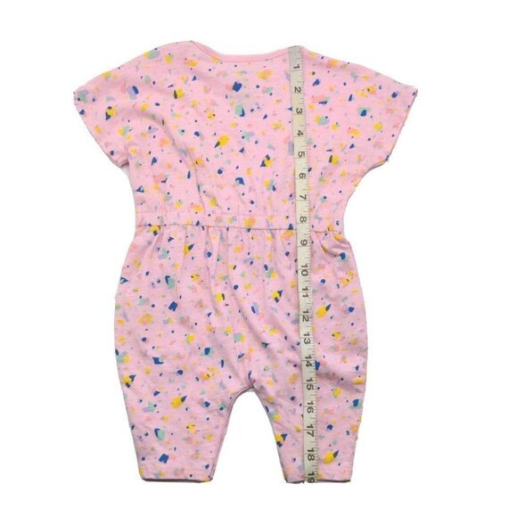 Open Edit Nordstrom Baby Clothes Romper 3 Months Pink Opal Terrazzo NEW - Picture 8 of 9